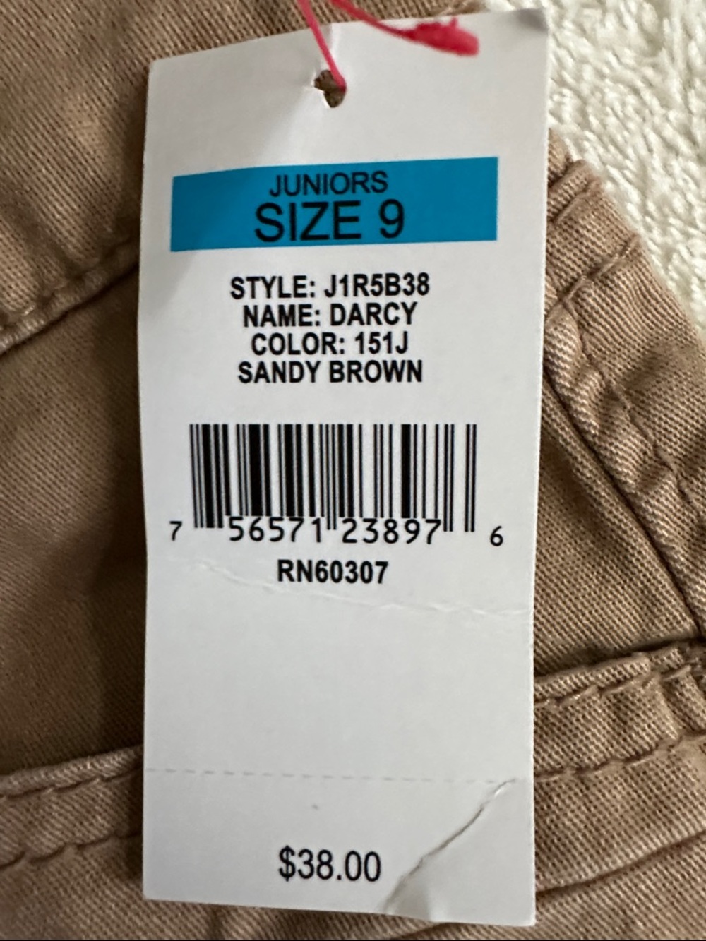 NWT Unionbay Women's Tan Casual Shorts size 9 - Picture 7 of 7